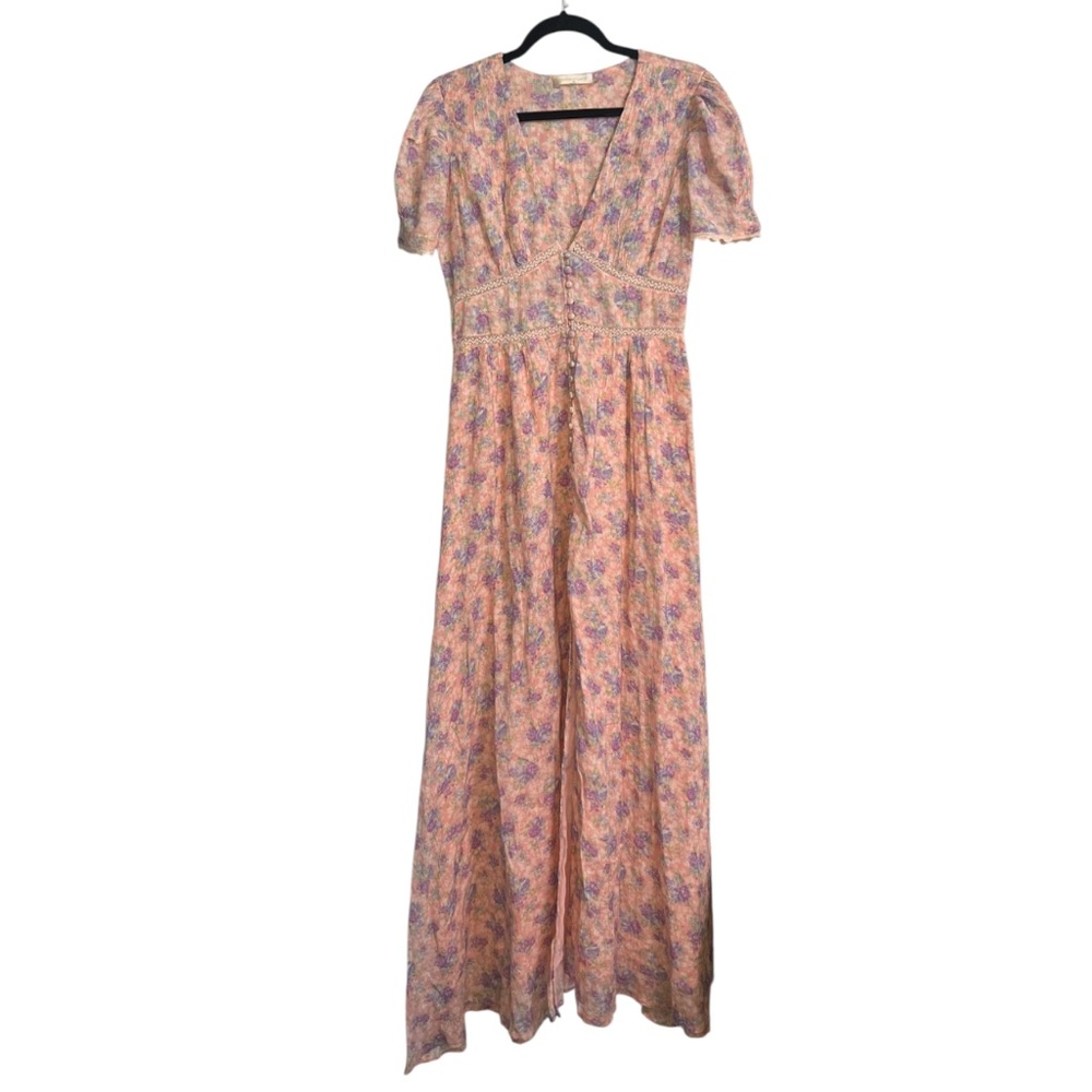 LoveShackFancy Stacy Duster Floral Dress - Picture 2 of 11